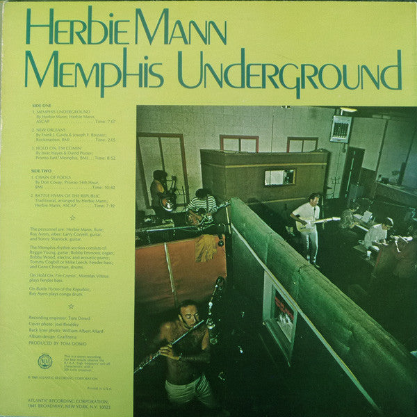 Herbie Mann ~ Memphis Underground (Vinyl) - Djungel & Jazz