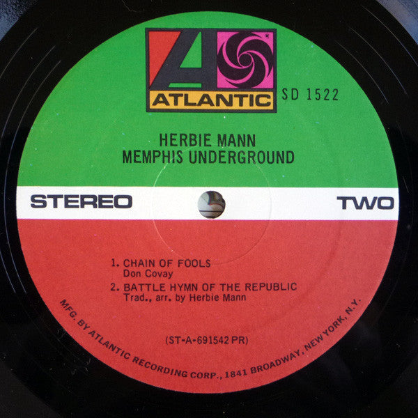 Herbie Mann ~ Memphis Underground (Vinyl) - Djungel & Jazz