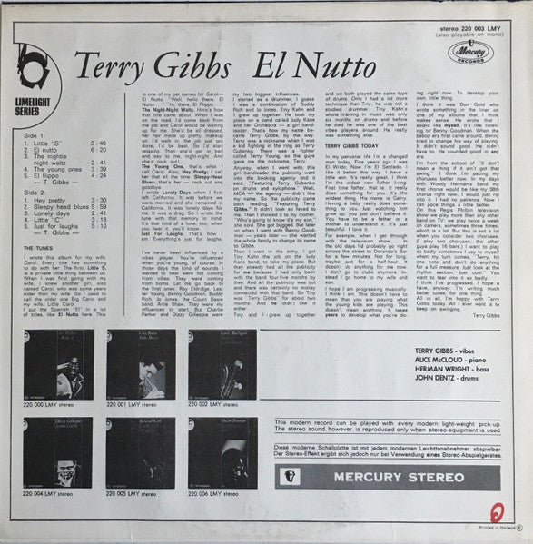 Terry Gibbs ~ El Nutto (Vinyl) - Djungel & Jazz