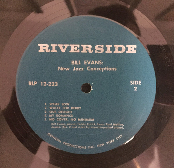 Bill Evans ~ New Jazz Conceptions (Vinyl) - Djungel & Jazz