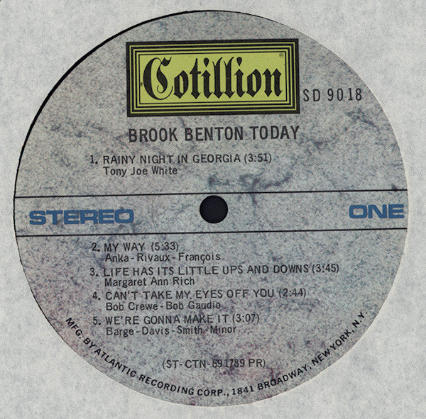 Brook Benton ~ Brook Benton Today (Vinyl) - Djungel & Jazz