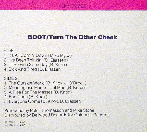 Boot  ~ Turn The Other Cheek (Vinyl) - Djungel & Jazz