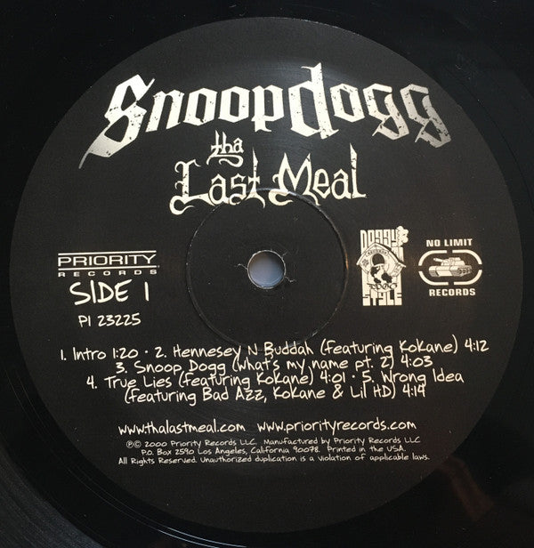 Snoop Dogg ~ Tha Last Meal (Vinyl) - Djungel & Jazz