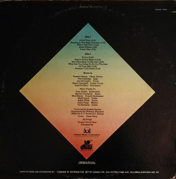 Rocco ~ Rocco (Vinyl) - Djungel & Jazz