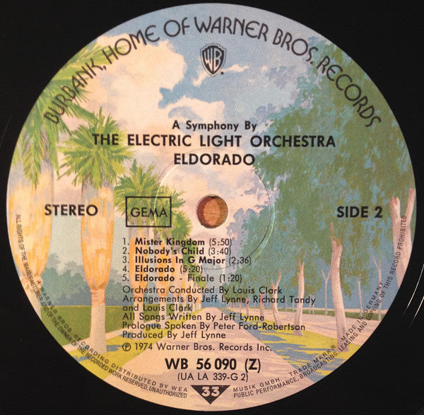 Electric Light Orchestra ~ Eldorado - A Symphony By The Electric Light Orchestra (Vinyl) - Djungel & Jazz
