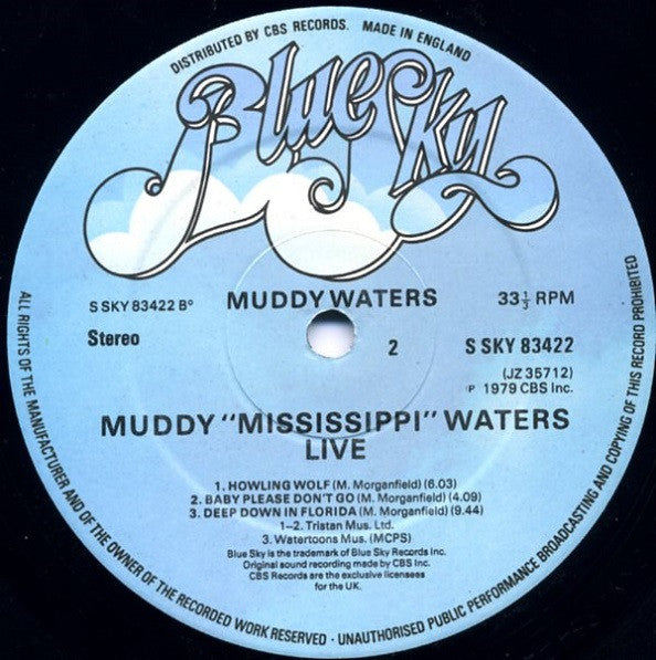 Muddy Waters : Muddy "Mississippi" Waters Live (LP, Album)