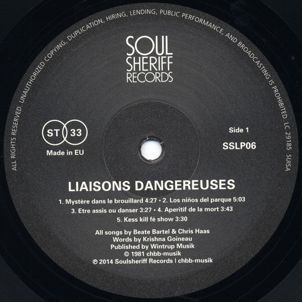 Liaisons Dangereuses ~ Liaisons Dangereuses (Vinyl) - Djungel & Jazz