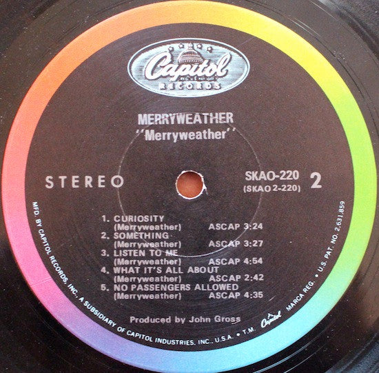 Neil Merryweather ~ Merryweather (Vinyl) - Djungel & Jazz