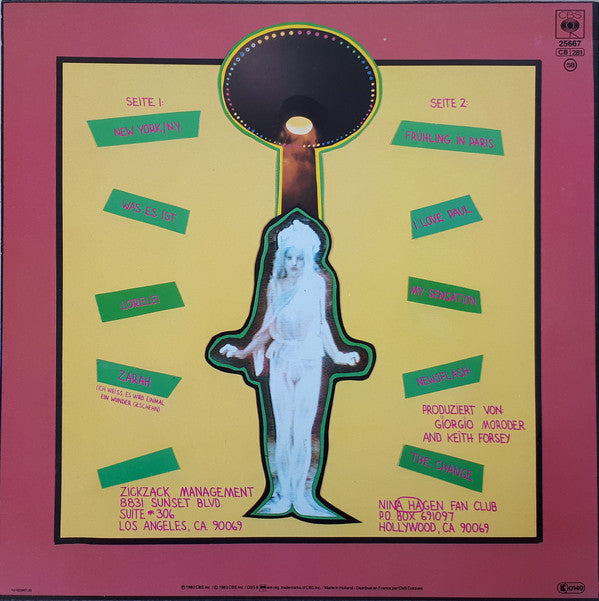 Nina Hagen ~ Angstlos (Vinyl) - Djungel & Jazz