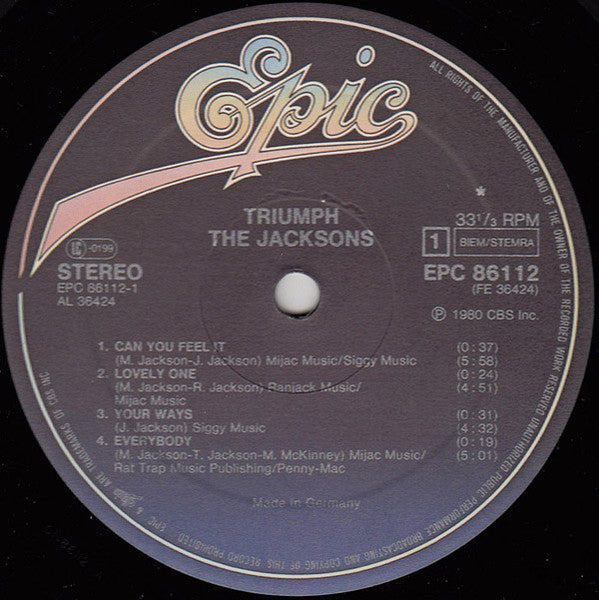 The Jacksons ~ Triumph (Vinyl) - Djungel & Jazz