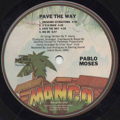Pablo Moses : Pave The Way (LP, Album)