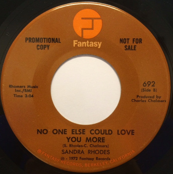 Sandra Rhodes ~ Where's Your Love Been / No One Else Could Love You More (Vinyl) - Djungel & Jazz