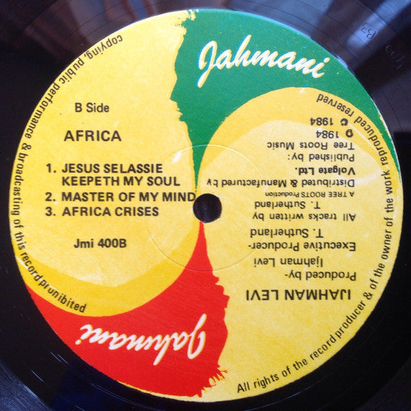 Ijahman Levi : Africa (LP, Album)