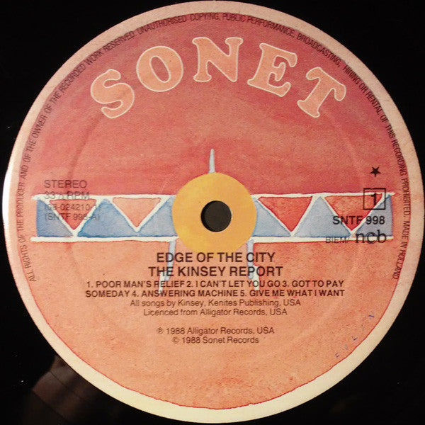 The Kinsey Report ~ Edge Of The City (Vinyl) - Djungel & Jazz