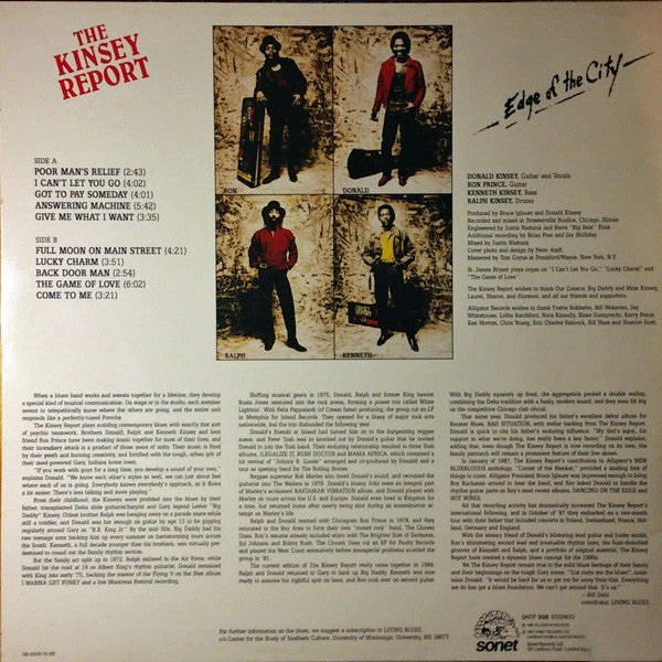 The Kinsey Report ~ Edge Of The City (Vinyl) - Djungel & Jazz
