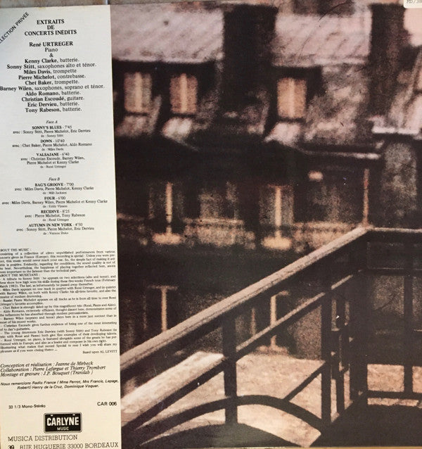 René Urtreger ~ Collection Privée (Extraits De Concerts Inédits) (Vinyl) - Djungel & Jazz