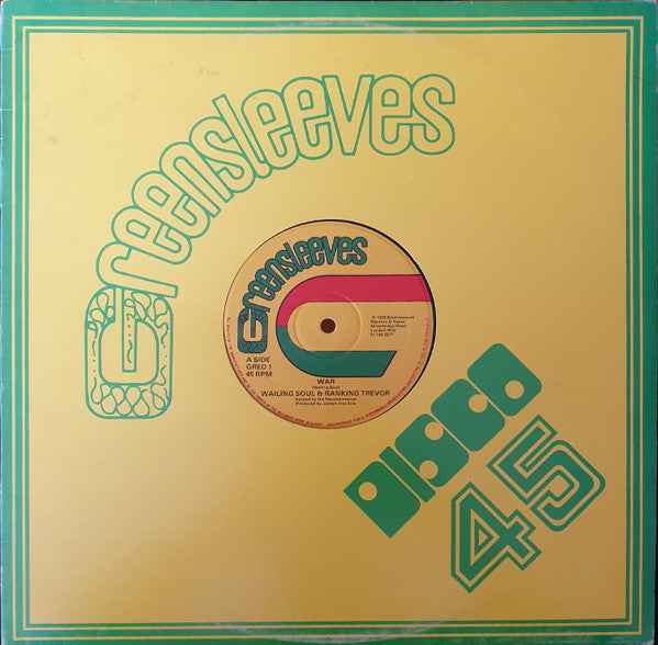 Wailing Soul & Ranking Trevor / Wailing Soul ~ War / Jah Give Us Life Don't Feel No Way (Vinyl) - Djungel & Jazz