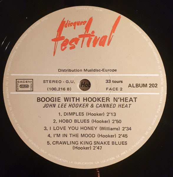 Canned Heat, John Lee Hooker : Crawling King Snake Blues (LP, Album, Comp)