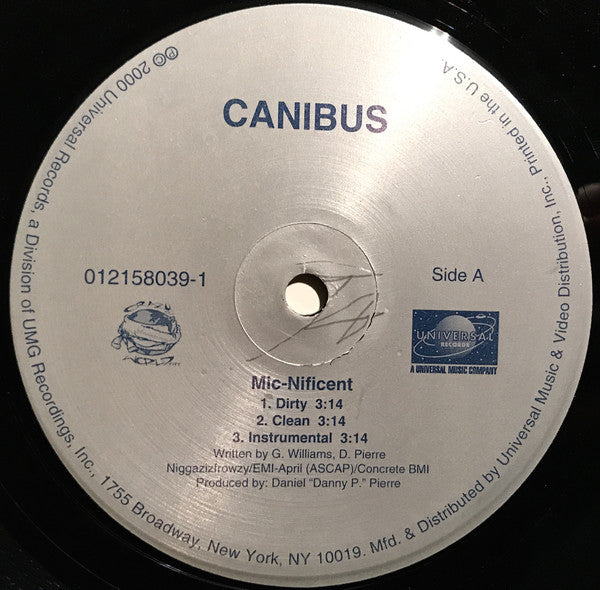 Canibus ~ Mic-Nificent / Phuk U (Vinyl) - Djungel & Jazz
