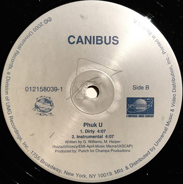 Canibus ~ Mic-Nificent / Phuk U (Vinyl) - Djungel & Jazz