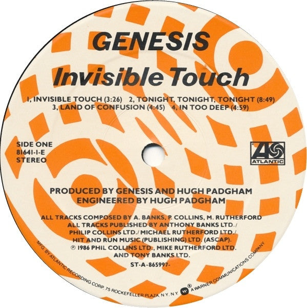 Genesis ~ Invisible Touch (Vinyl) - Djungel & Jazz
