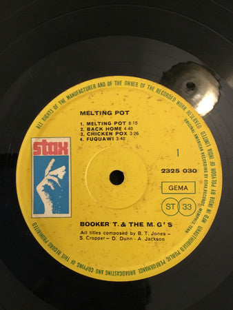 Booker T & The MG's ~ Melting Pot (Vinyl) - Djungel & Jazz