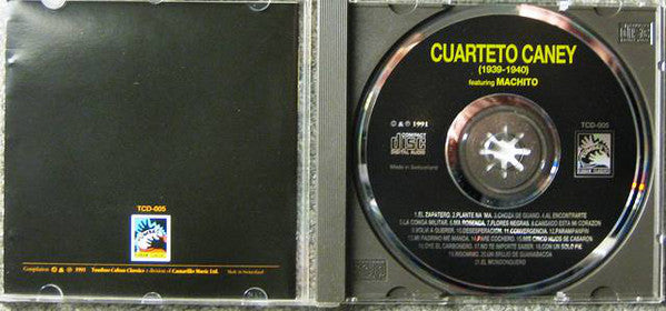 Cuarteto Caney Featuring Machito ~ Cuarteto Caney (1939-1940) (Vinyl) - Djungel & Jazz