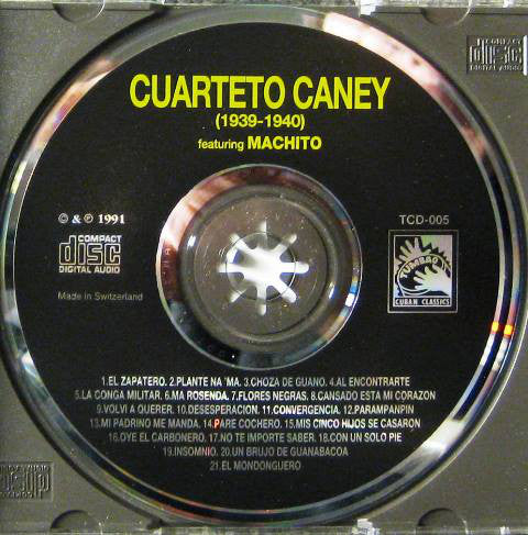 Cuarteto Caney Featuring Machito ~ Cuarteto Caney (1939-1940) (Vinyl) - Djungel & Jazz
