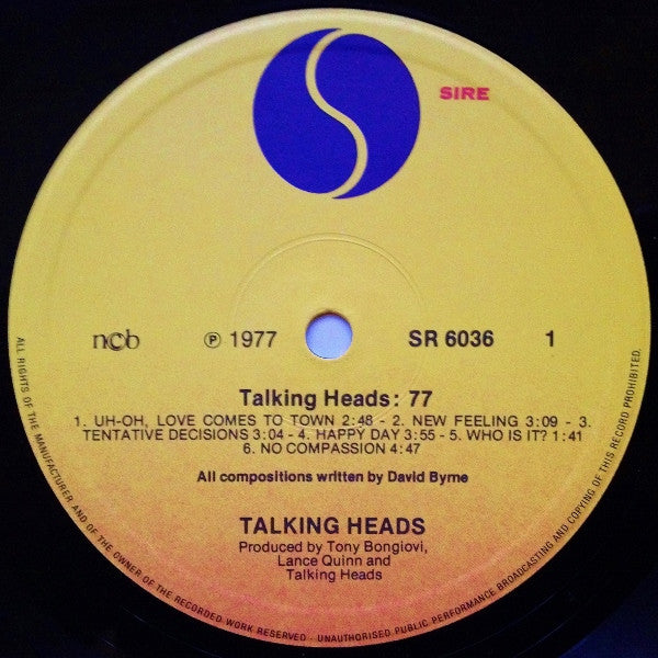 Talking Heads ~ Talking Heads: 77 (Vinyl) - Djungel & Jazz
