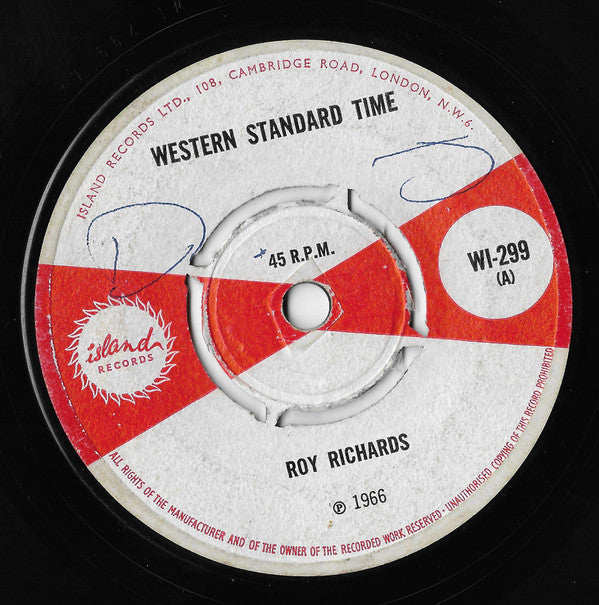 Roy Richards / Eagles (2) : Western Standard Time / What A Agony (7", Single, Mono)