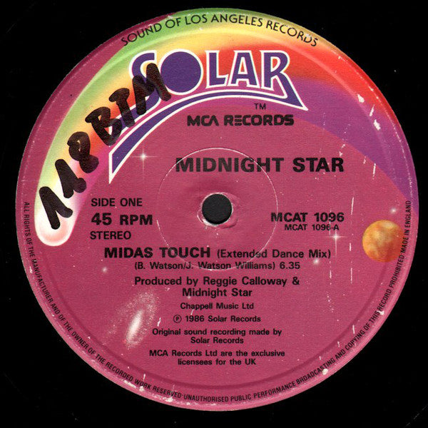 Midnight Star : Midas Touch (12", Single)