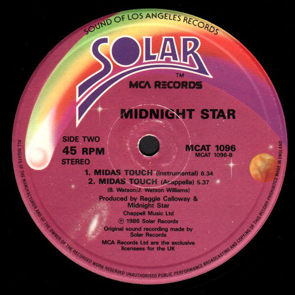 Midnight Star : Midas Touch (12", Single)