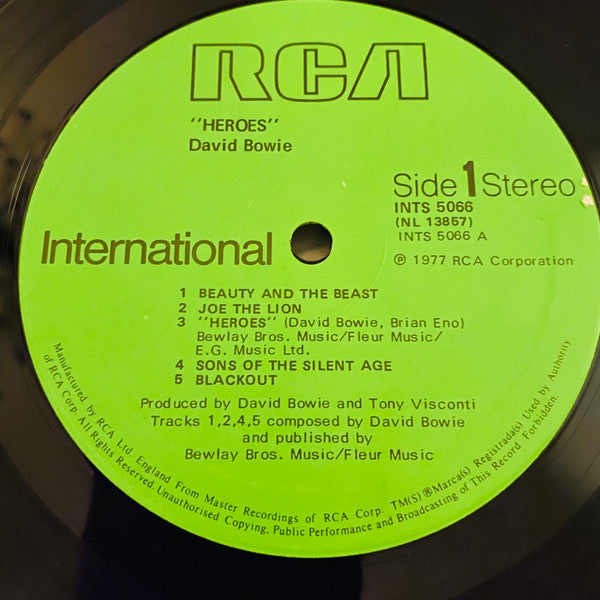 David Bowie ~ "Heroes" (Vinyl) - Djungel & Jazz