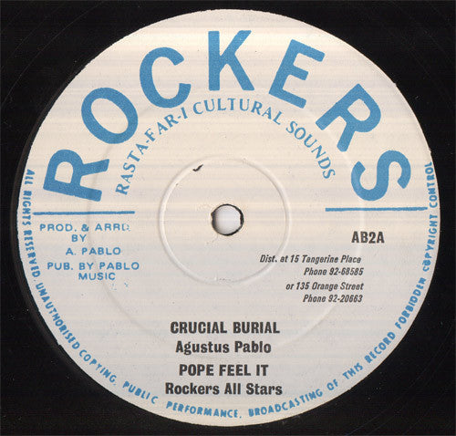 Augustus Pablo : Crucial Burial (12")