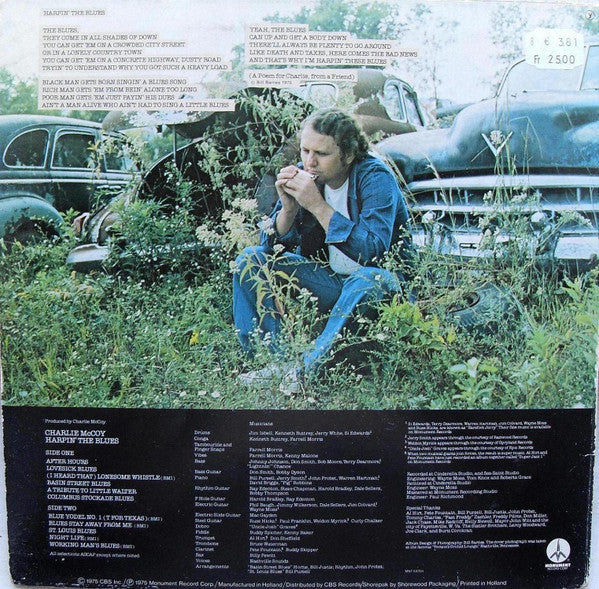Charlie McCoy : Harpin' The Blues (LP, Album)