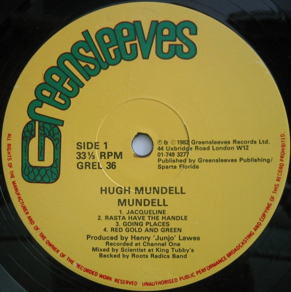 Hugh Mundell : Mundell (LP, Album)