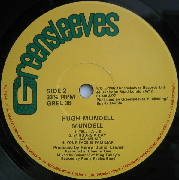 Hugh Mundell : Mundell (LP, Album)