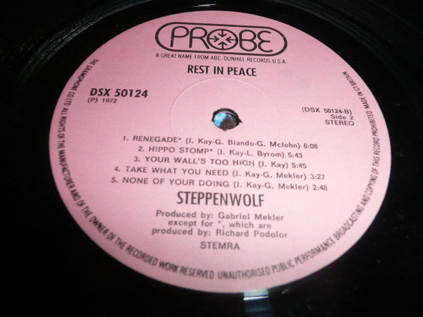 Steppenwolf ~ Rest In Peace (Vinyl) - Djungel & Jazz