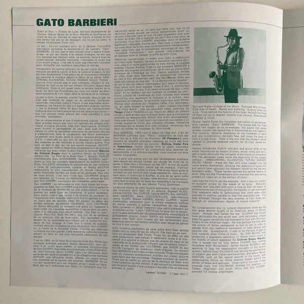 Gato Barbieri ~ Gato Barbieri (Vinyl) - Djungel & Jazz