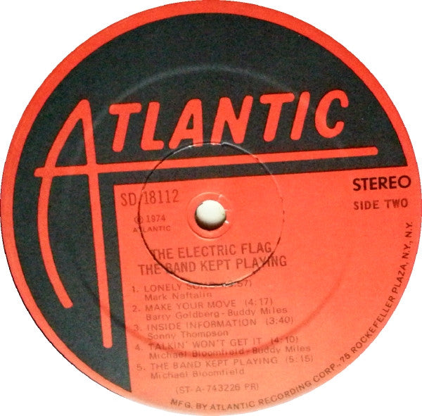 The Electric Flag ~ The Band Kept Playing (Vinyl) - Djungel & Jazz