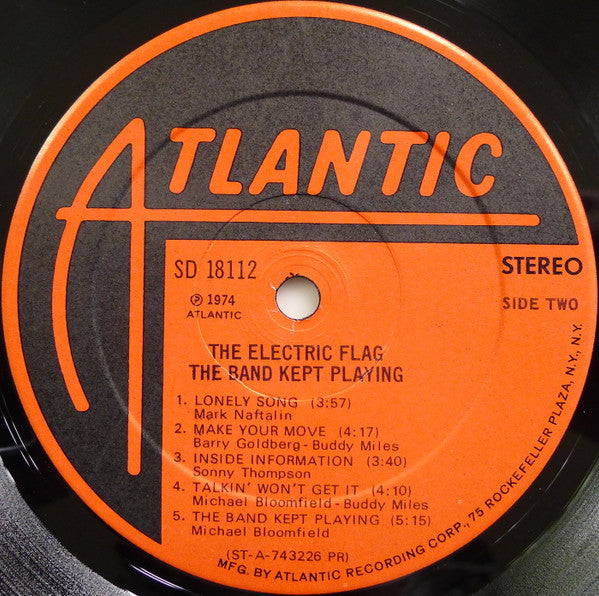The Electric Flag : The Band Kept Playing (LP, Album, Pre)