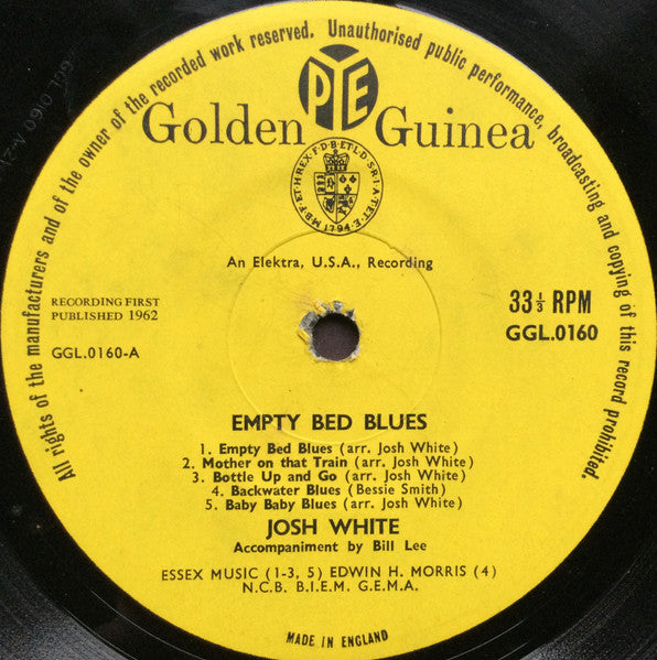 Josh White ~ Empty Bed Blues (Vinyl) - Djungel & Jazz