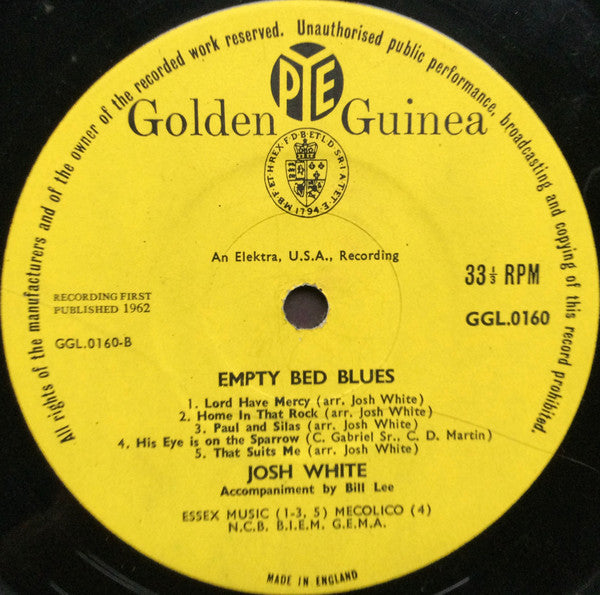 Josh White ~ Empty Bed Blues (Vinyl) - Djungel & Jazz