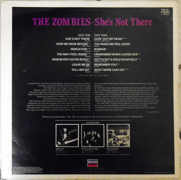 The Zombies ~ She's Not There (Vinyl) - Djungel & Jazz