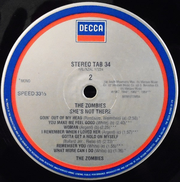 The Zombies ~ She's Not There (Vinyl) - Djungel & Jazz
