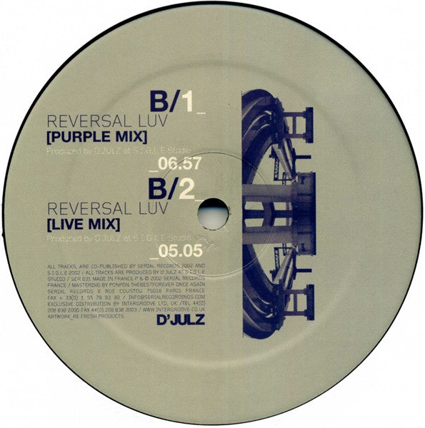 D'Julz : Reversal Luv (12")