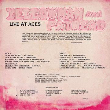 Yellowman & Fathead ~ Live At Aces (Vinyl) - Djungel & Jazz