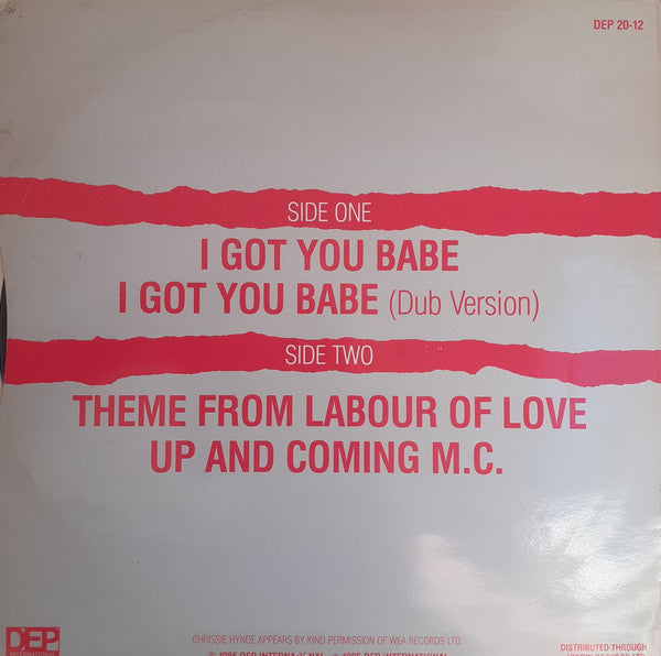 UB40 Guest Vocals By Chrissie Hynde : I Got You Babe (12", Single)