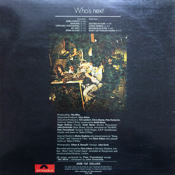 The Who ~ Who's Next (Vinyl) - Djungel & Jazz