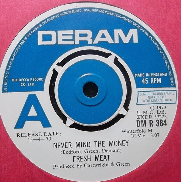 Fresh Meat ~ Never Mind The Money (Vinyl) - Djungel & Jazz